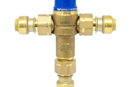 TEMPERING VALVES WITH PEX CONNECTIONS